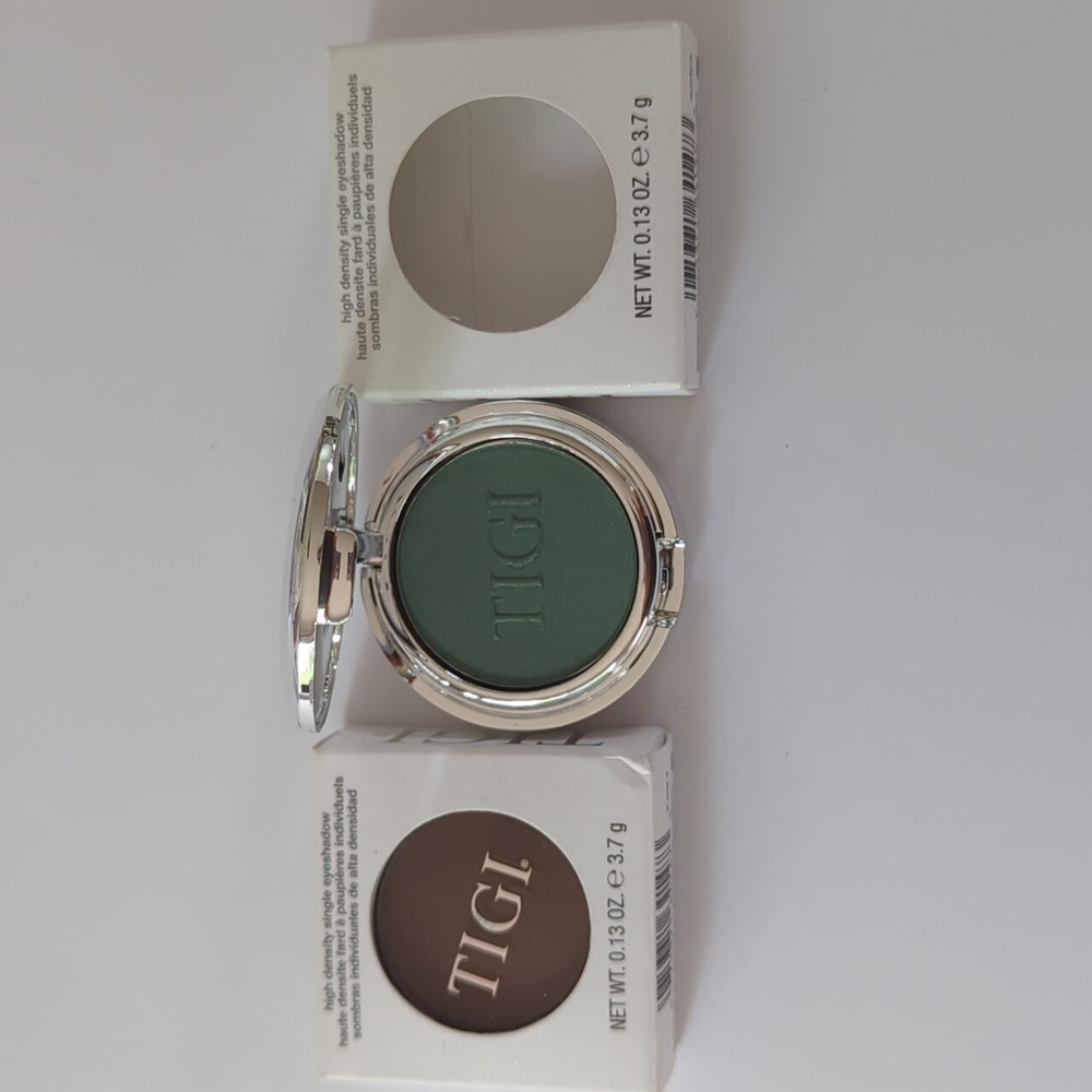 TIGI Professional Eyeshadow High Density, Emerald Green, Chocolate Kiss, Vanilla